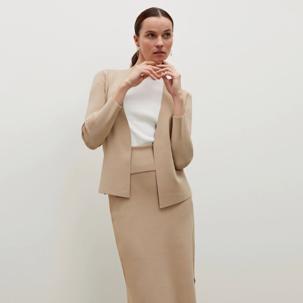 M.M. LaFleur Woolf Jardigan in Latte Beige